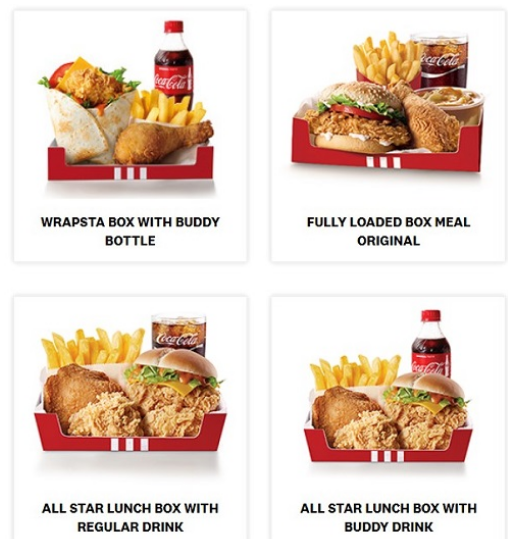 KFC Menu